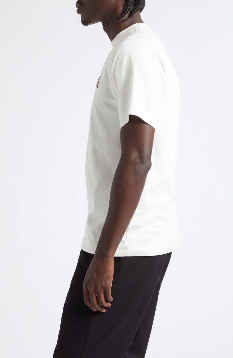 Burberry Seth Slim Fit EKD Embroidered T-Shirt, Alternate, color, Chalk