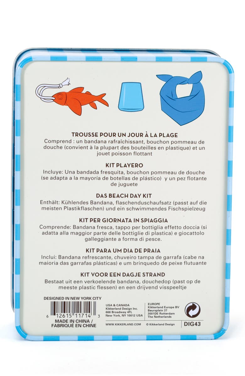 Kikkerland Design Beach Day Dog Kit, Alternate, color, Blue Multi