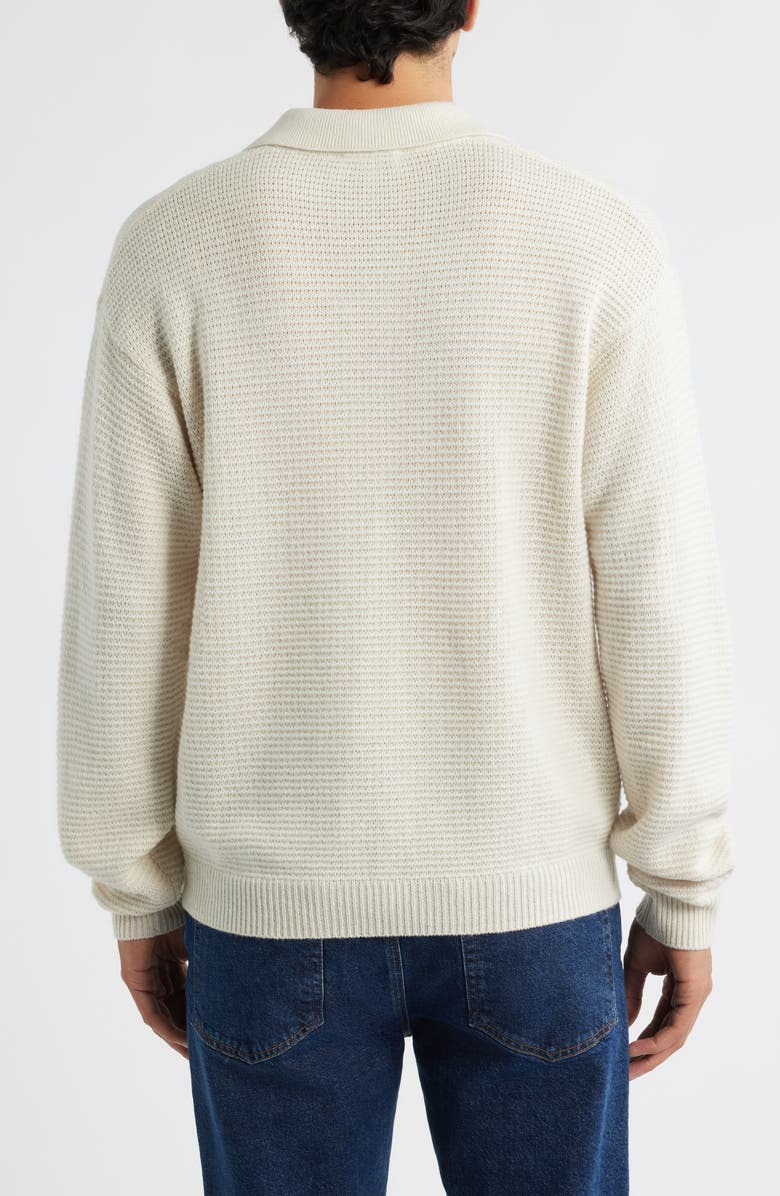 FRAME Textured Wool & Cashmere Sweater, Alternate, color, Warm White