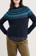 Seasalt Cornwall Annik Fair Isle Wool & Mohair Blend Sweater