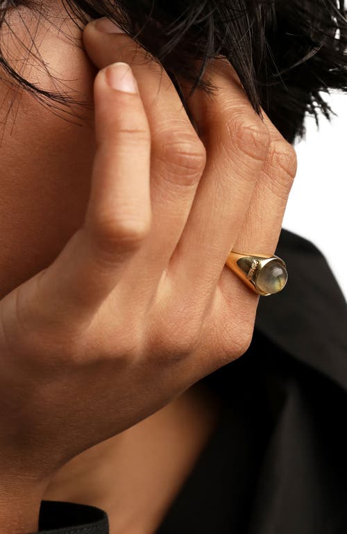 Pdpaola Labradorite Moon Ring In Labradorite