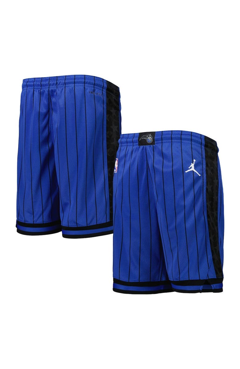 Jordan Brand Youth Jordan Brand Royal Orlando Magic Statement Edition Swingman Performance Shorts, Main, color, 