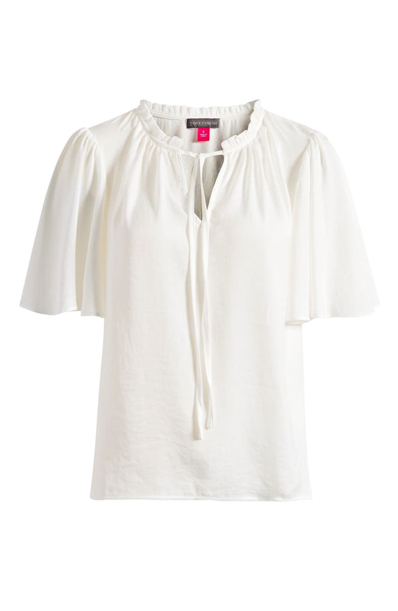 Vince Camuto Tie Neck Top, Alternate, color, New Ivory
