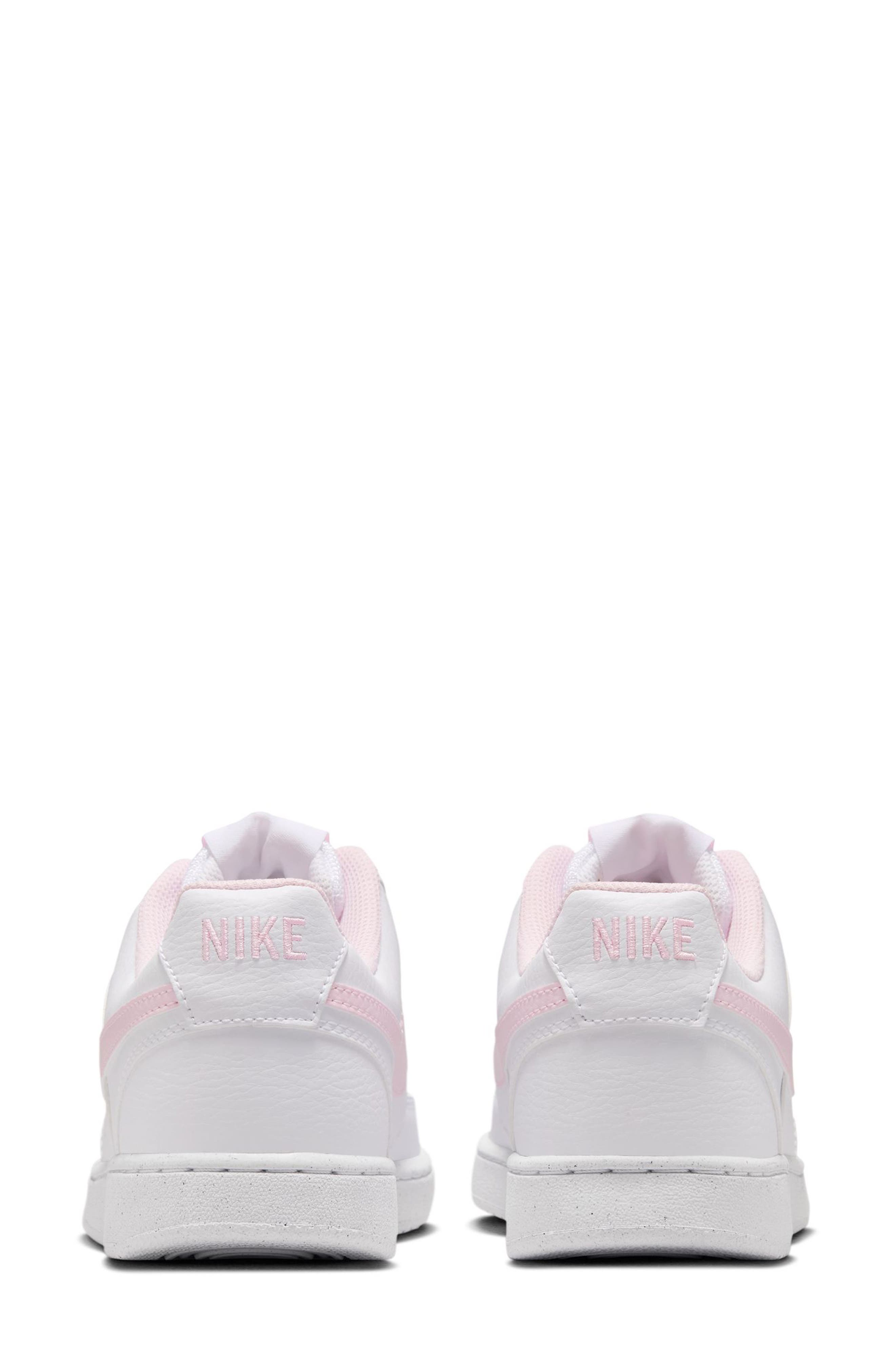 Nike Court Vision Low Sneaker, Alternate, color, White/ Pink Foam