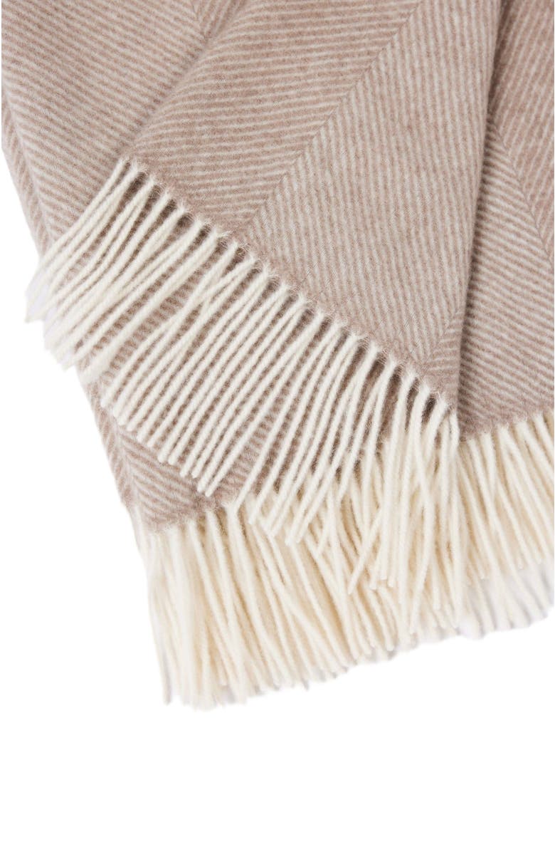 GOBI Mongolian Cashmere Cashmere Super Soft Throw, Alternate, color, Taupe