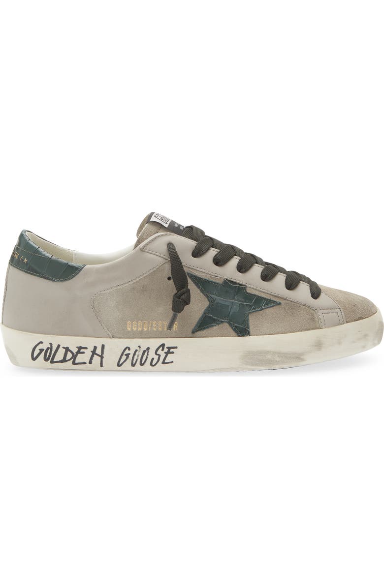 Golden Goose Super-Star Sneaker, Alternate, color, Grey/Beige/Green