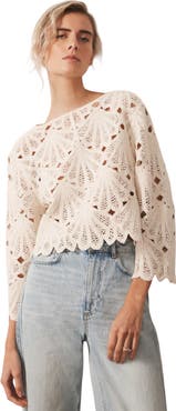 MINT VELVET Crochet Knited Top