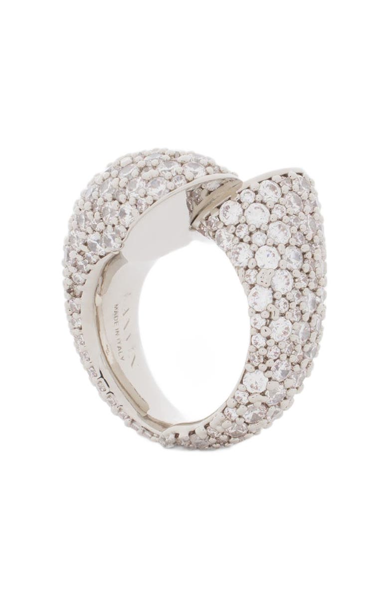 Lanvin Haute Séquence Rhinestone Ring, Alternate, color, Silver-Crystal