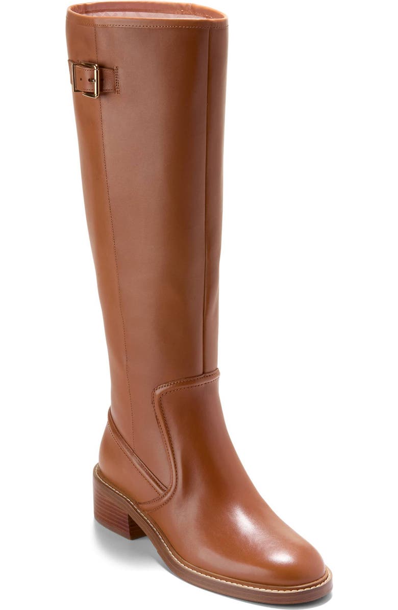 Cole Haan Silvana Tall Boot, Main, color, British Tan Leather