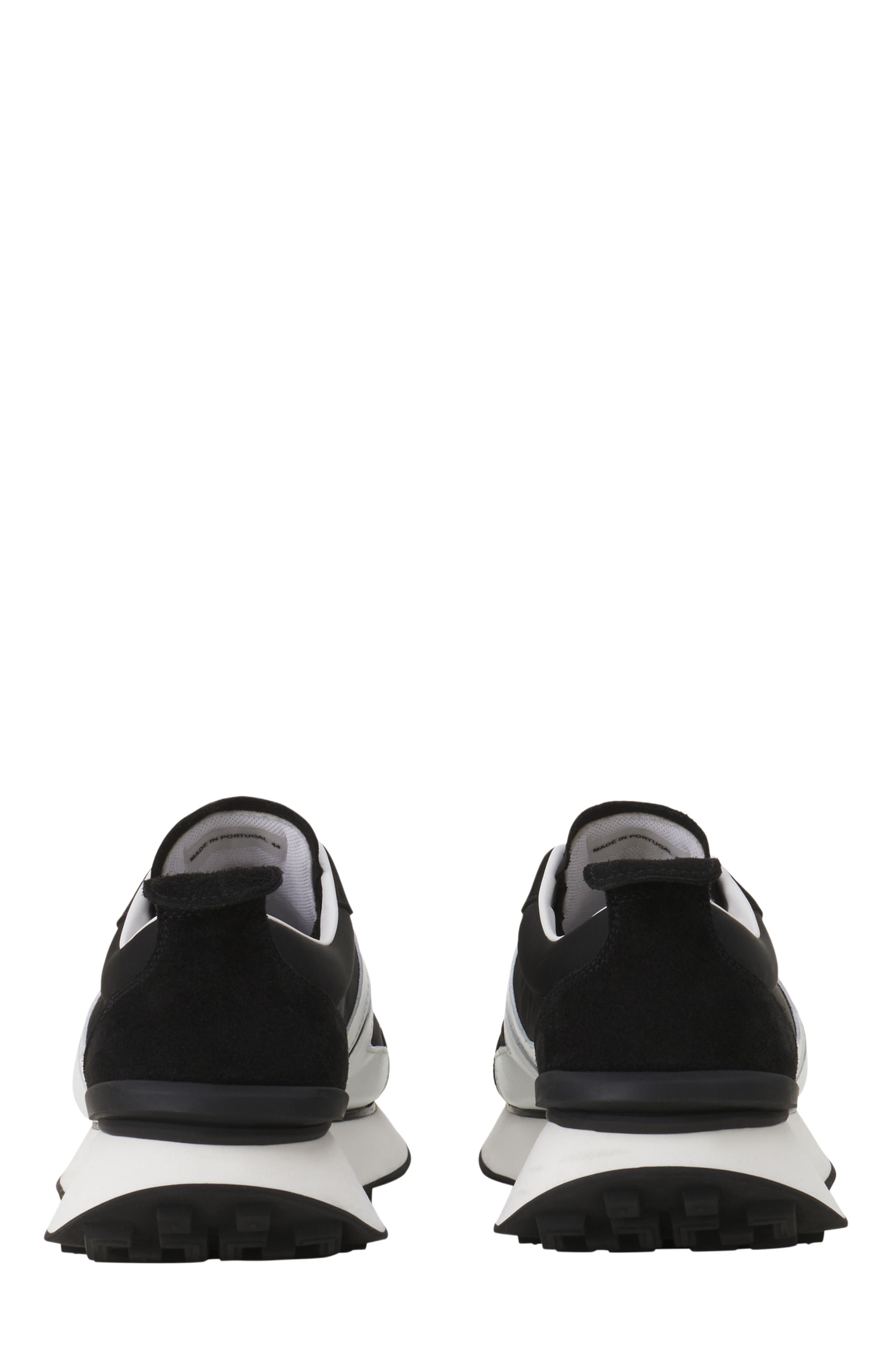 Lanvin Bumpr Nylon Sneakers, Alternate, color, Black/White