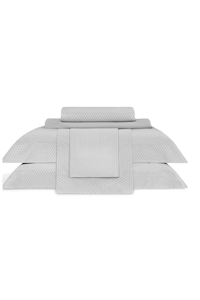 Blake Fitted Sheet, Alternate, color, Grey