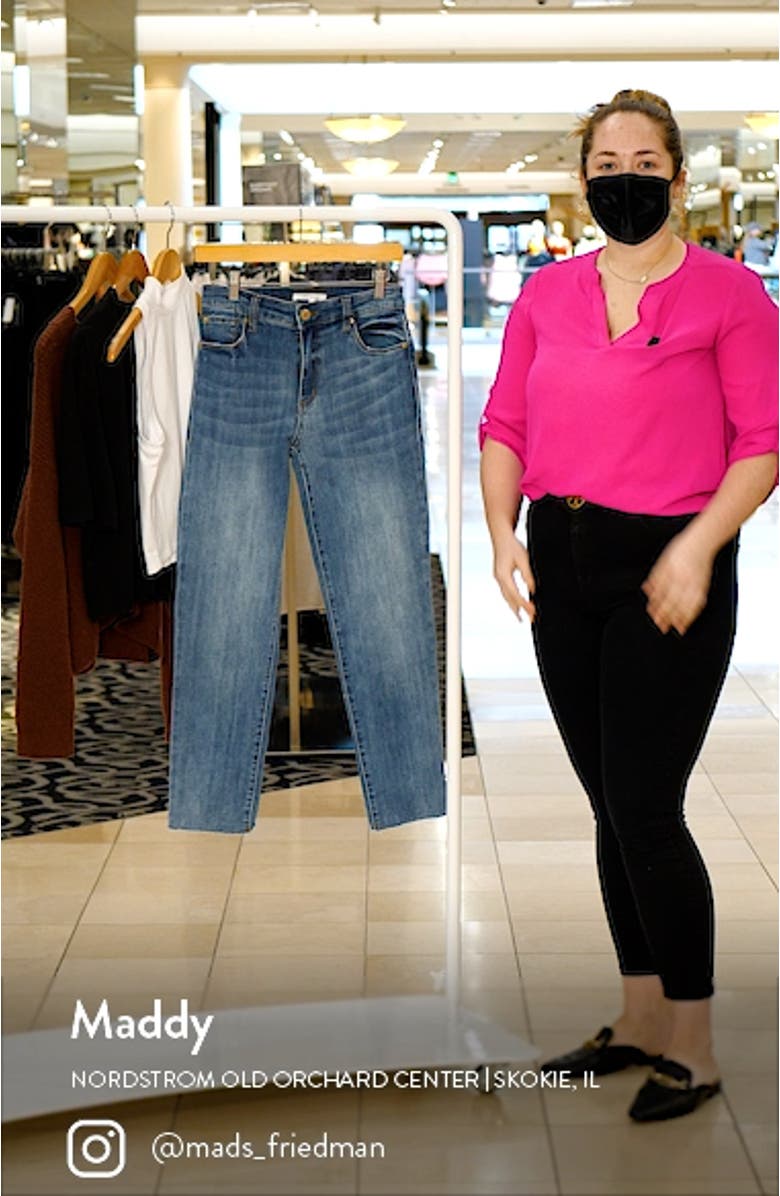 Caroline High Waist Straight Leg Jeans, sales video thumbnail
