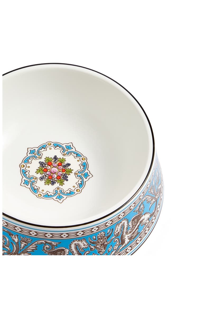 Florentine Pet Bowl, Alternate, color, TURQUOISE