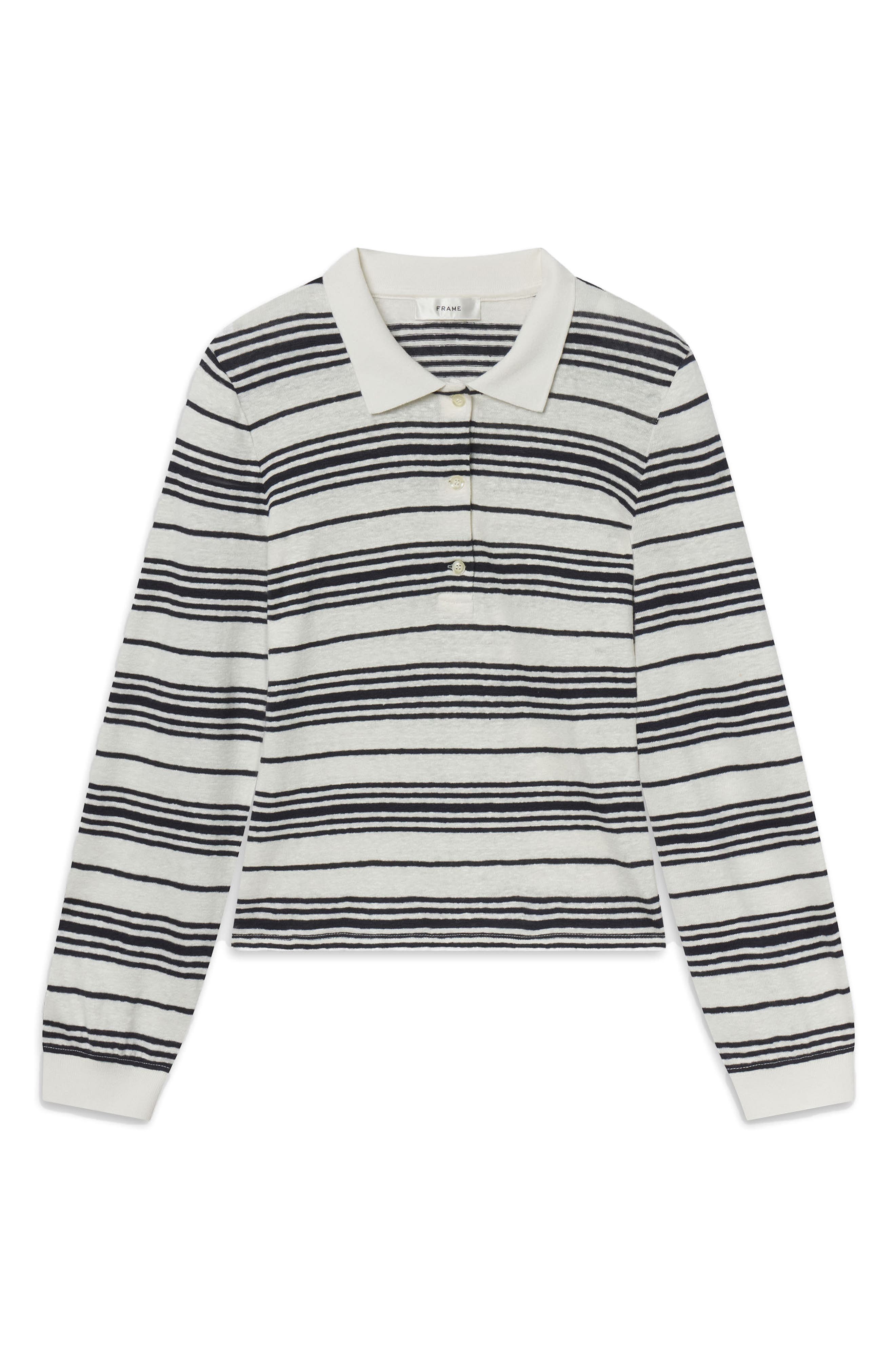 Relaxed Fit Stretch Linen Button-Up Shirt
