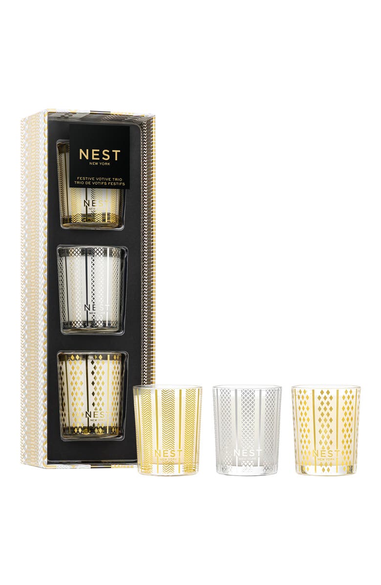NEST New York Festive Votive Trio Candle Set, Main, color, 