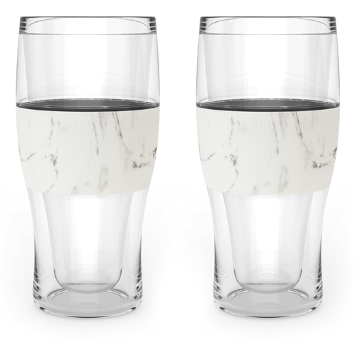 Host Beer Freeze Cooling Cup Set Of 2 In Marble