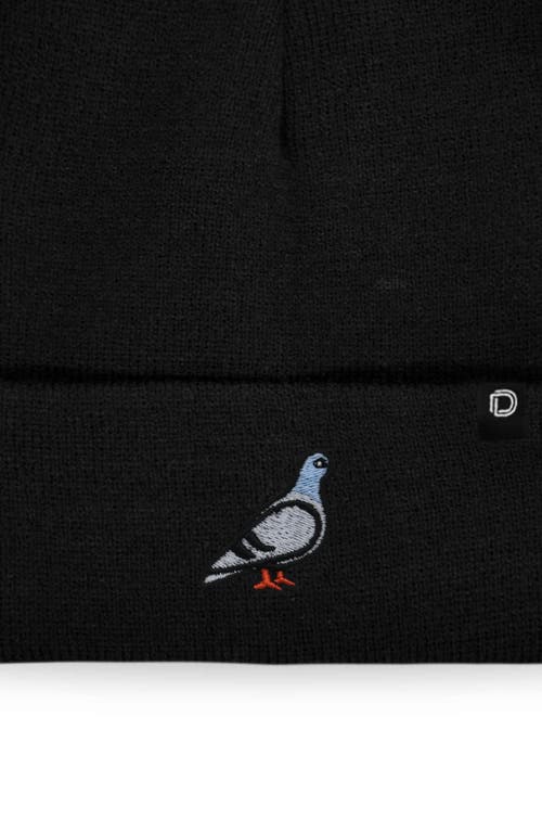 Dalix Pigeon Beanie Cap In Black