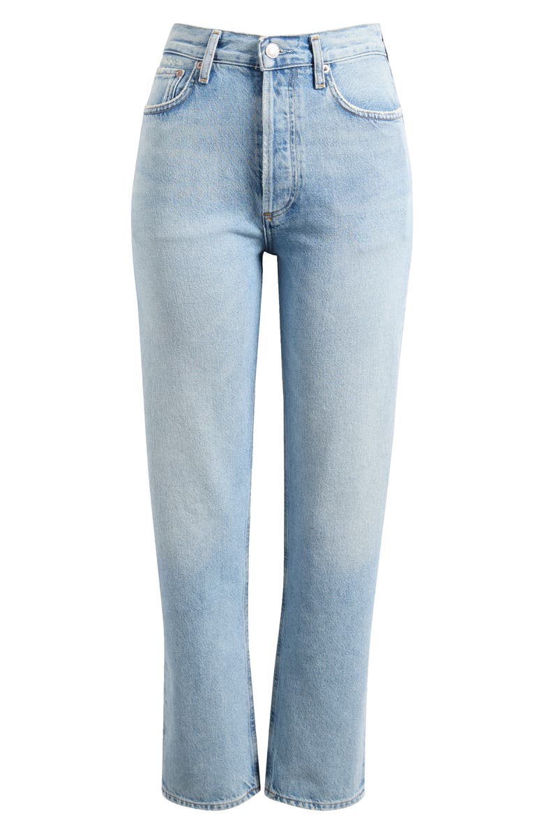 AGOLDE '90s Pinch Waist High Waist Straight Leg Jeans, Alternate, color, Addition Medium Indigo