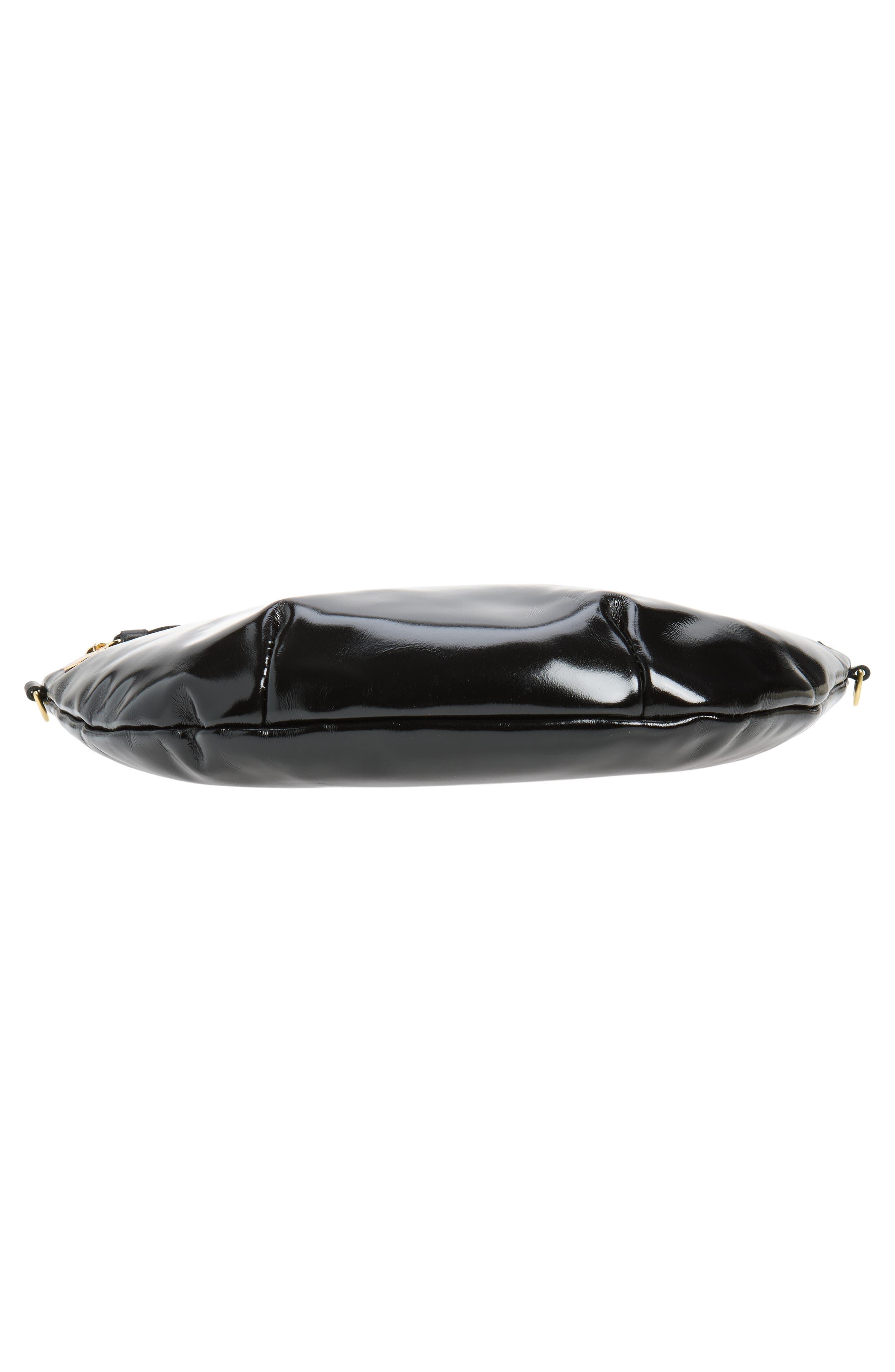 Grande Fanny Leather Belt Bag, Alternate, color, BLACK GLACE