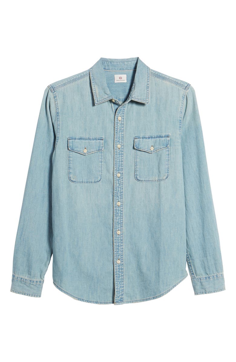 AG Benning Slim Fit Denim Sport Shirt, Alternate, color, 14 Years Barren