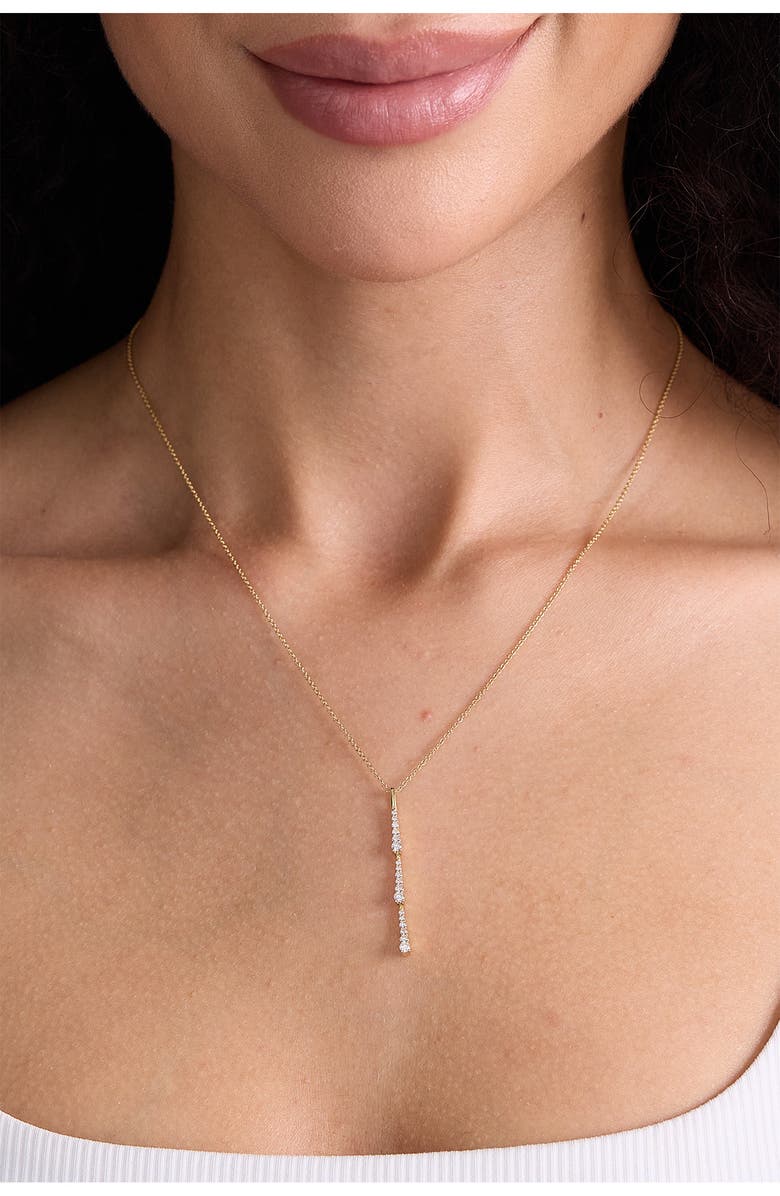 Bony Levy Audrey Diamond Bar Pendant Necklace, Alternate, color, 18K Gold
