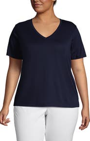 Lands' End Supima Cotton V-Neck T-Shirt