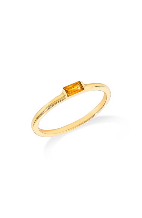 Baguette Gemstone Ring