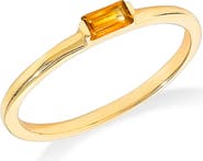YS GEMS Baguette Gemstone Ring