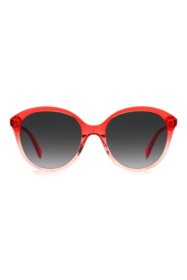 briag 55mm cat eye sunglasses, Main, color, PINK/ DARK GREY SF