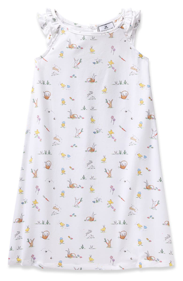 Petite Plume Kids' Amelie Sleeveless Nightgown, Alternate, color, White