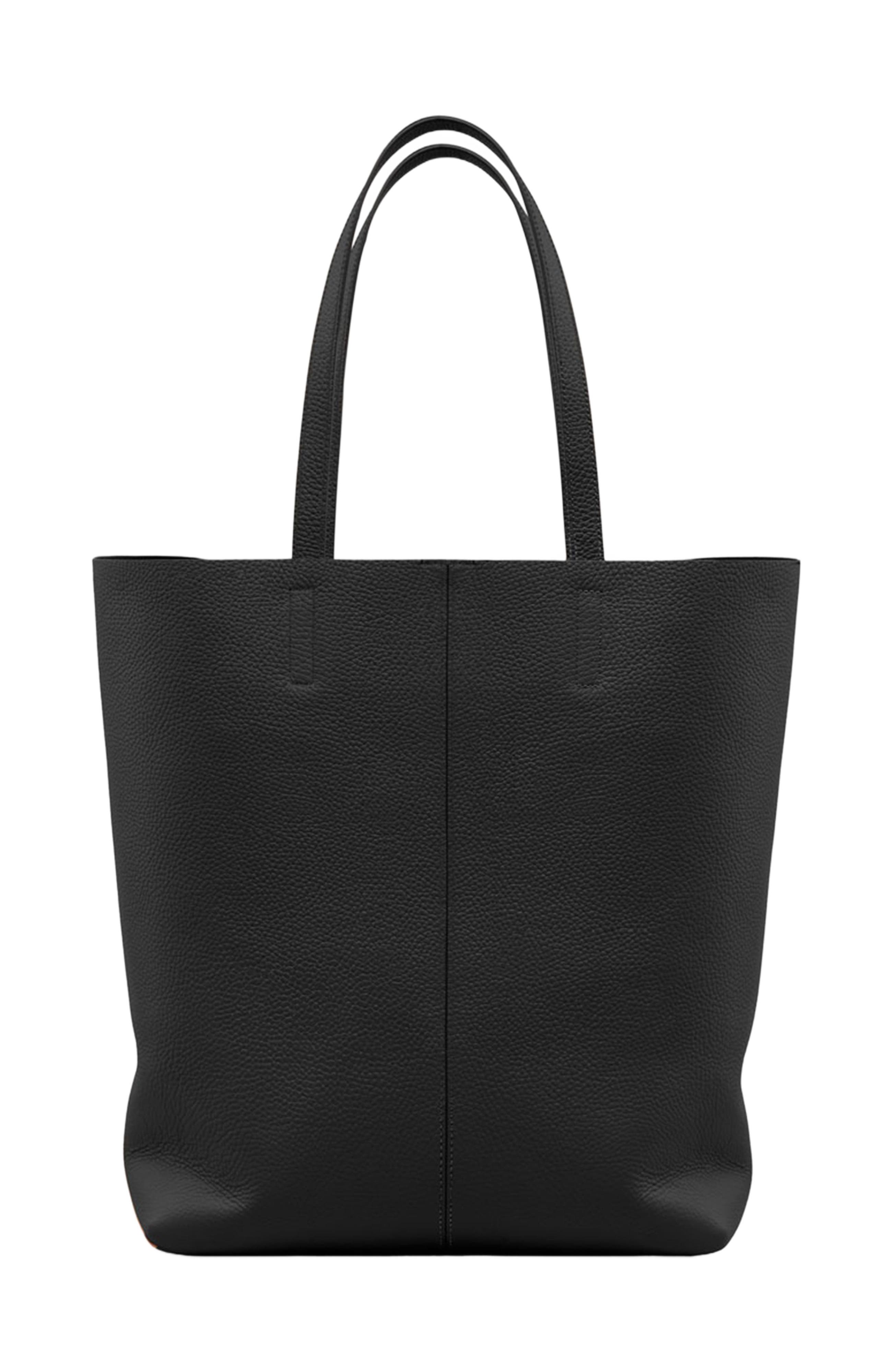 MAISON de SABRÉ Tall Leather Soft Tote, Alternate, color, Rouge Noir