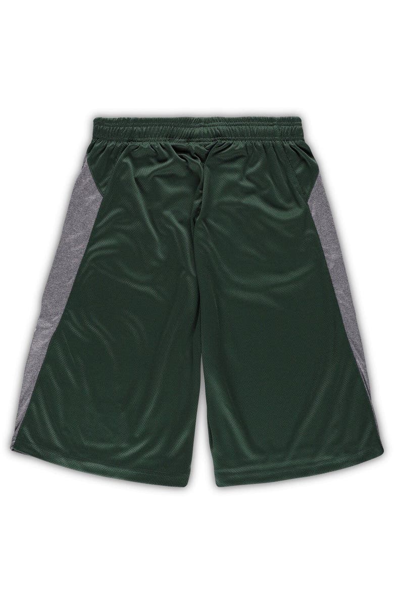 PROFILE Men's Green Michigan State Spartans Big & Tall Textured Shorts, Alternate, color, Green