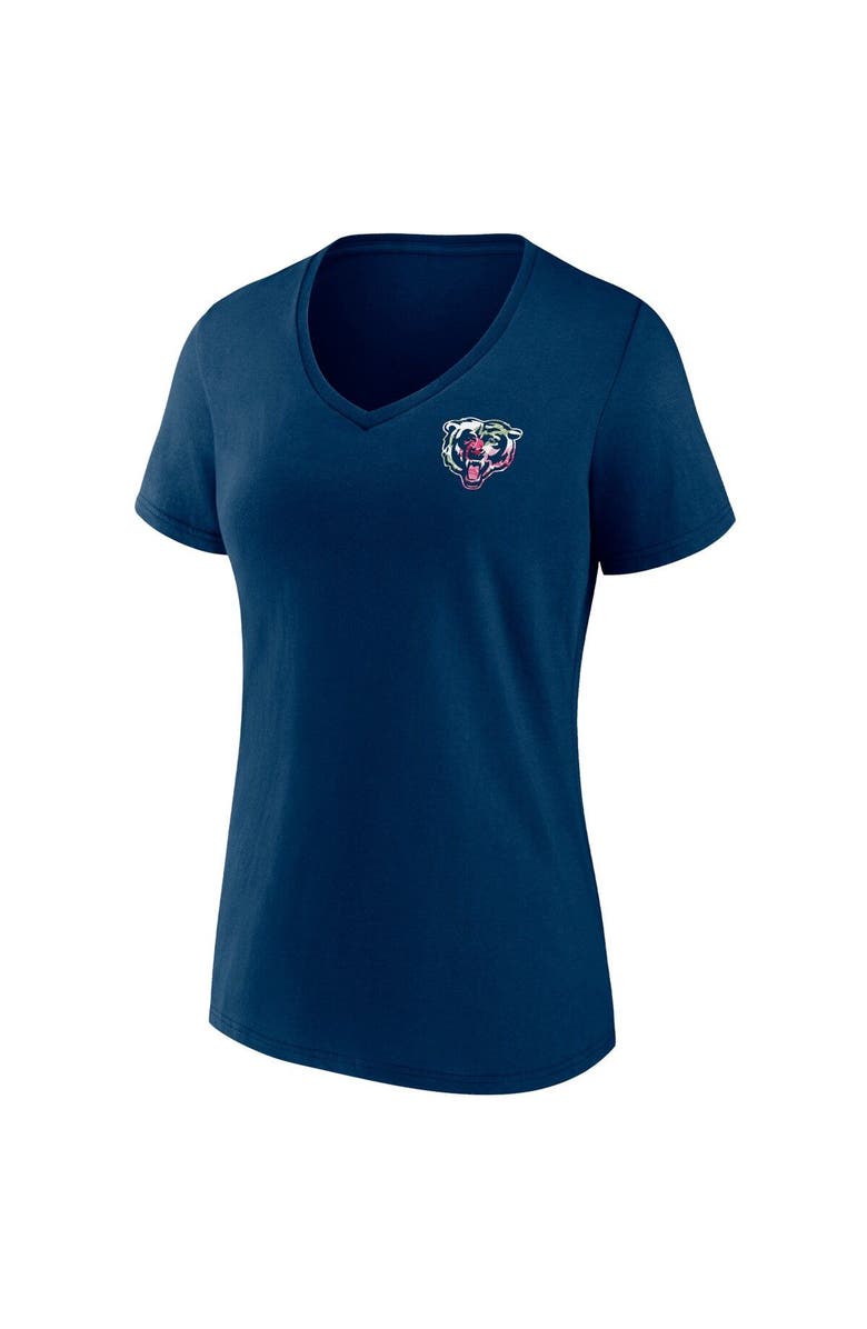 FANATICS Women's Fanatics Branded Navy Chicago Bears Team Mother's Day V-Neck T-Shirt, Alternate, color, Navy