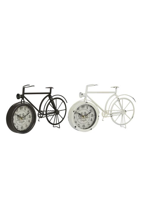 Set of 2 Bicycle Clocks