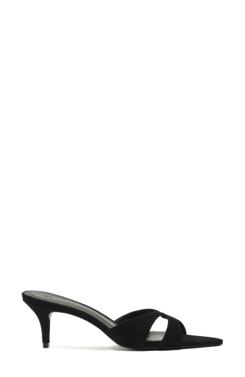 Schutz Hilda Leaf Pointed Toe Sandal In Black