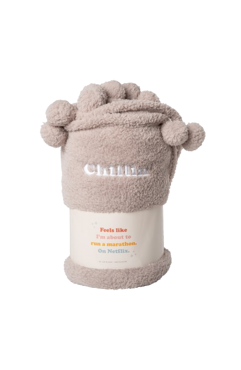 Totalee Gift Chillin Blanket Polyester Pink, Alternate, color, Pink