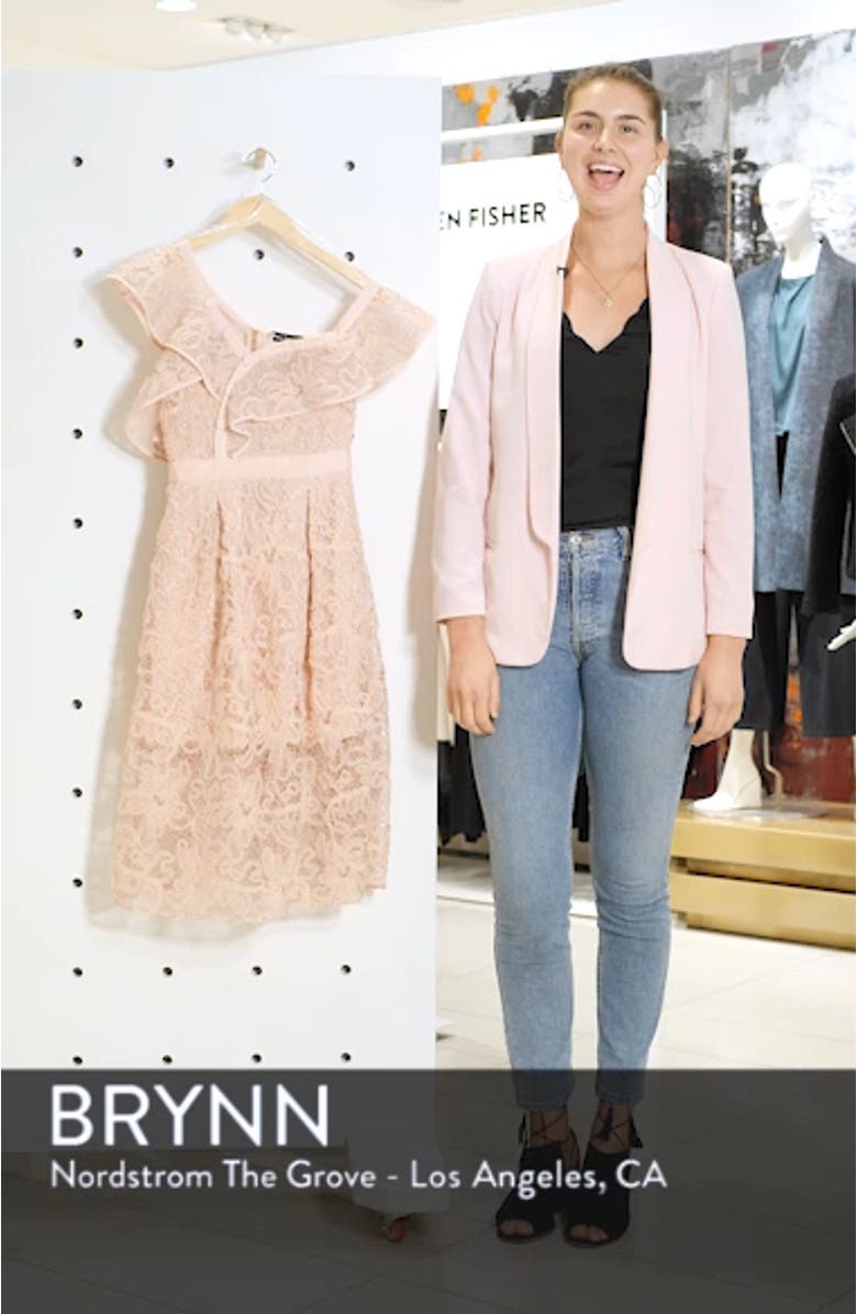 Lace Shoulder Cutout Midi Dress, sales video thumbnail