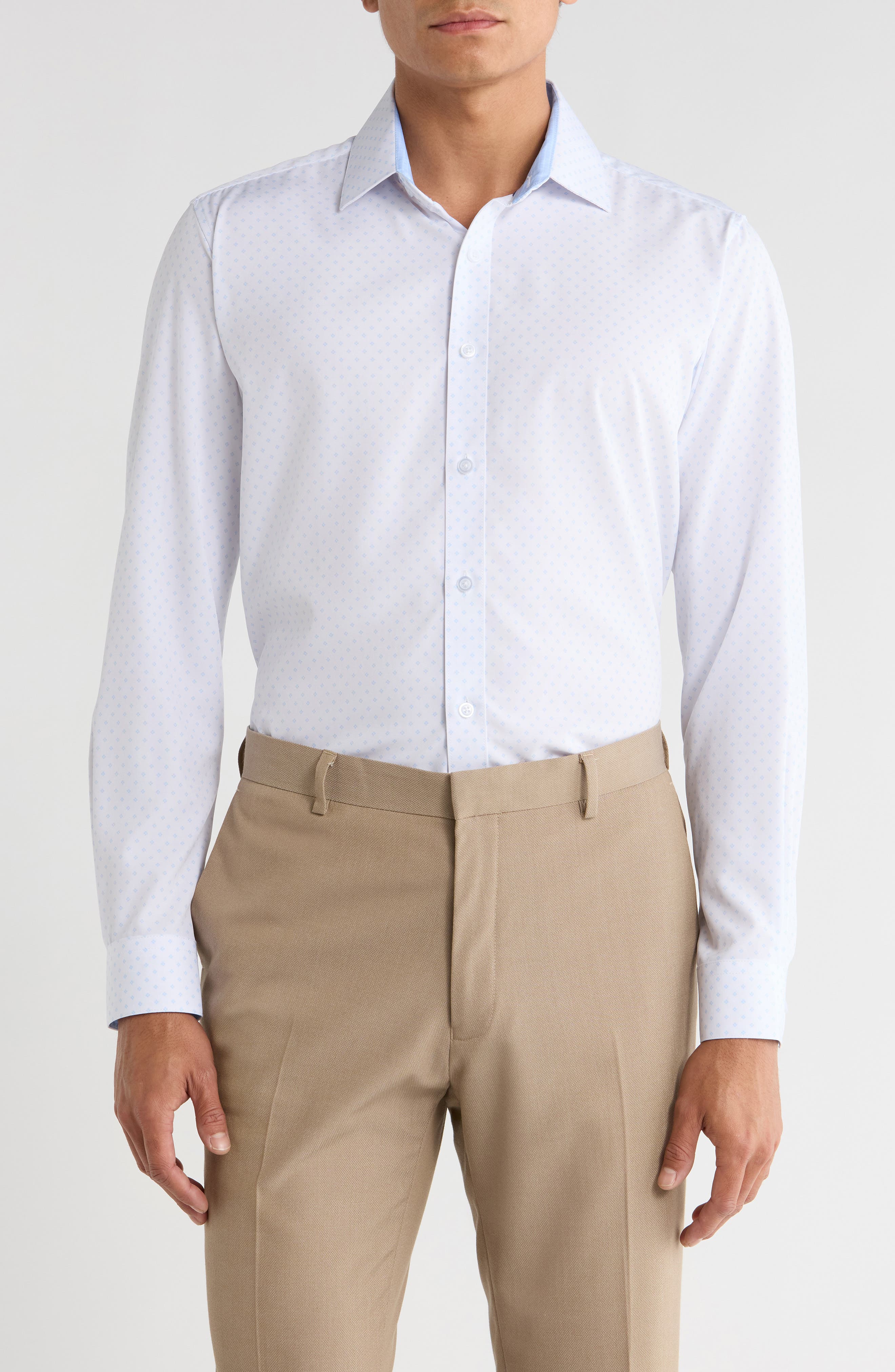 DYLAN PARK Slim Fit 4-Way Stretch Performance Dress Shirt