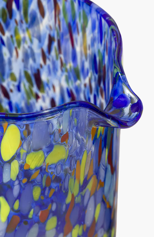 Uncommon Goods Murano Glass Pitcher In Multicolored Confetti