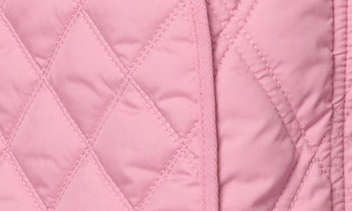 Bernardo Diamond Quilted Hooded Liner Jacket In Pink