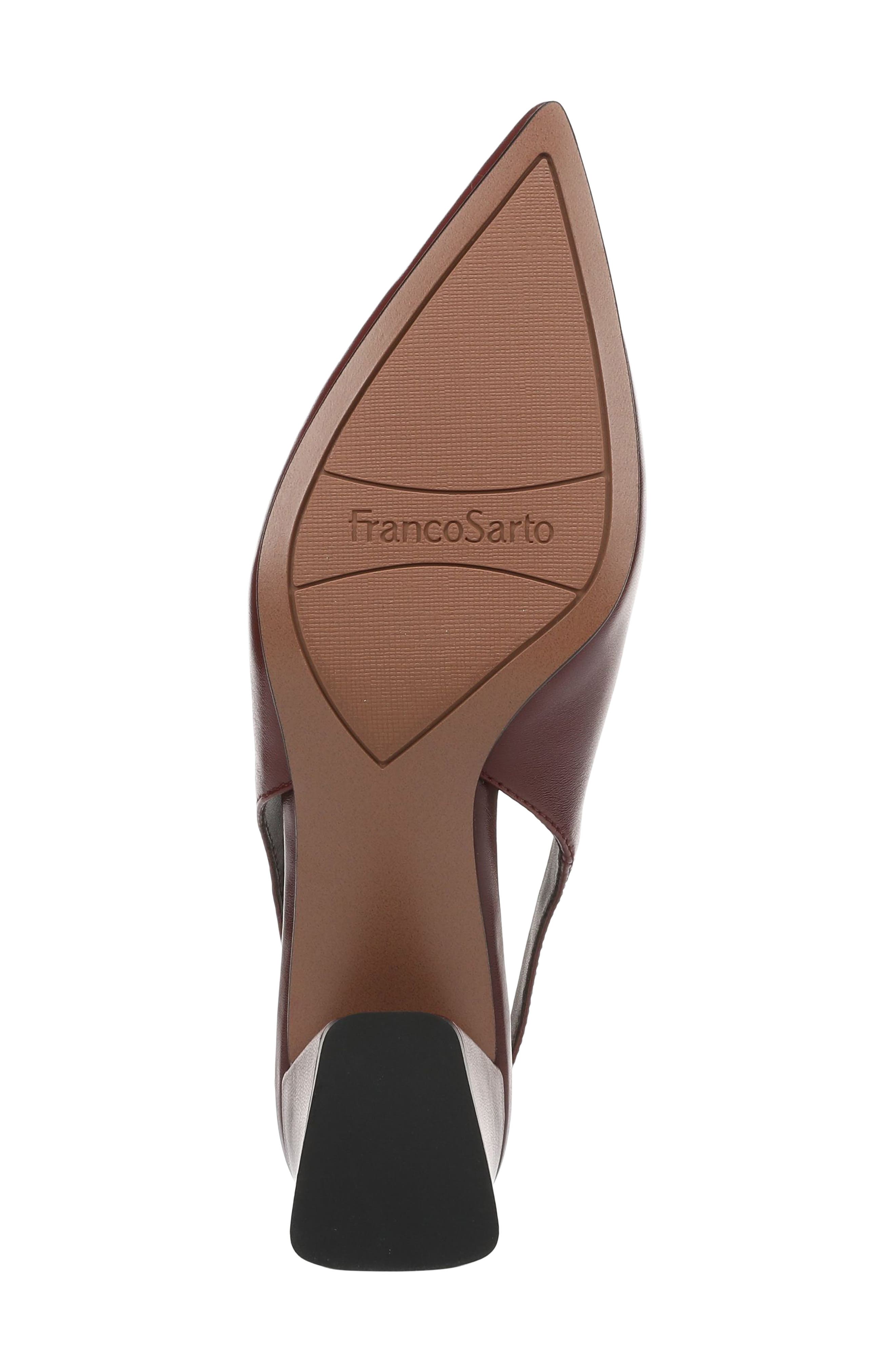 Racer Leather Slingback Pump, Alternate, color, RED LEATHER