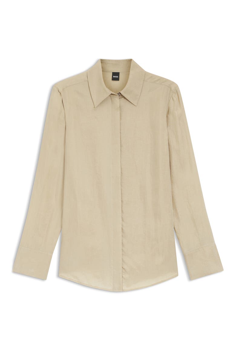 Beruta Button-Up Shirt, Alternate, color, PUMICE