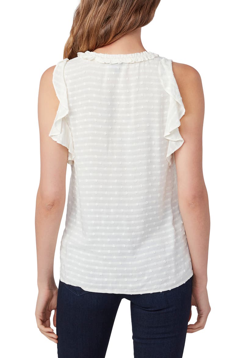 Amala Ruffle Sleeveless Blouse, Alternate, color, WHITE