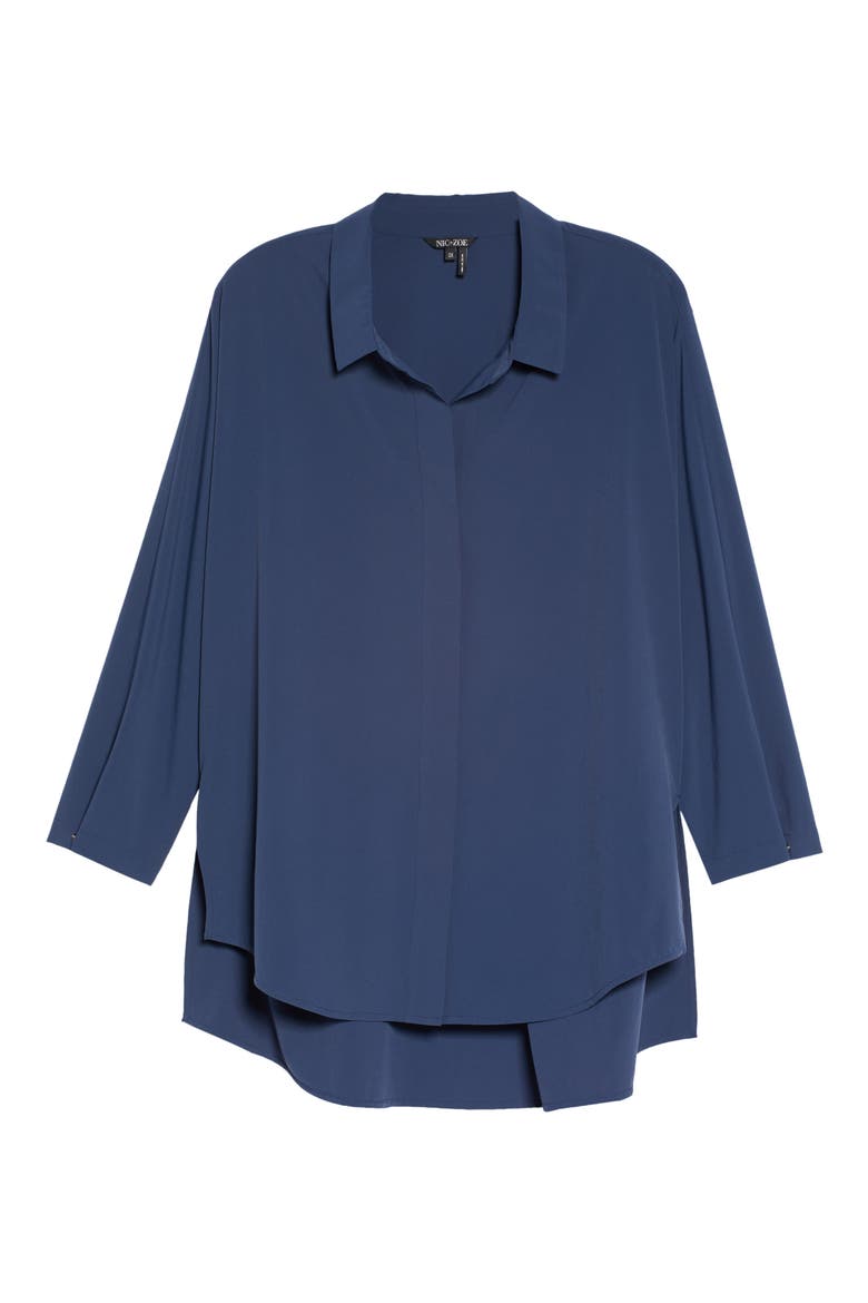 Tech Stretch Shirt, Alternate, color, DARK INDIGO
