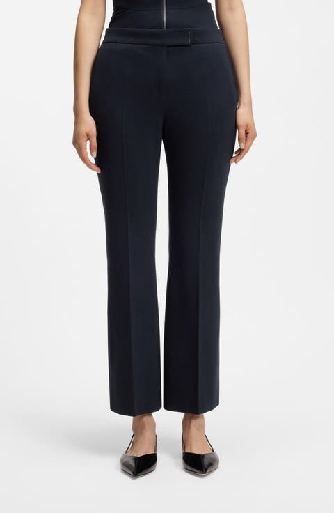 Talia Flared Crop Ponte Pants