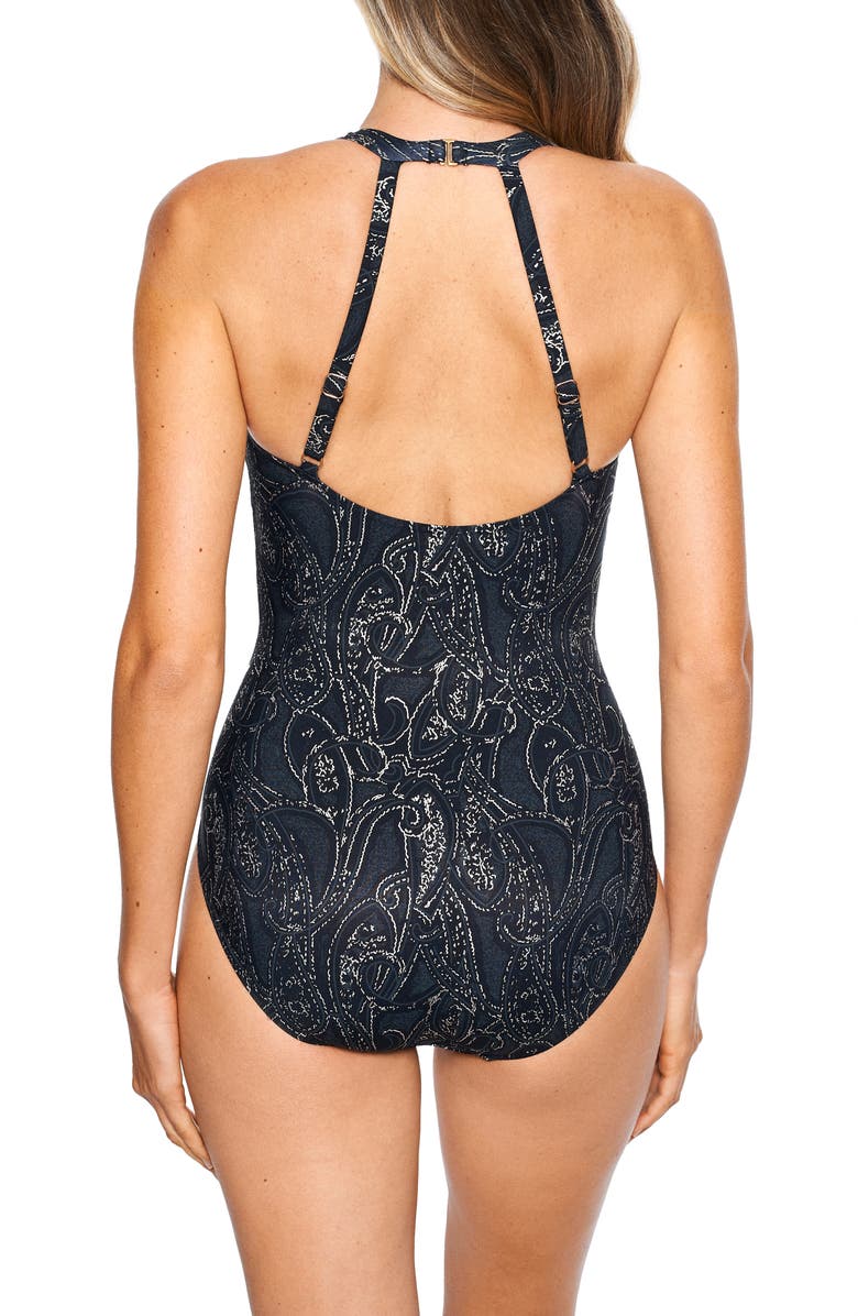 Miraclesuit<sup>®</sup> Sultana Wrapsody One-Piece Swimsuit, Alternate, color, Black