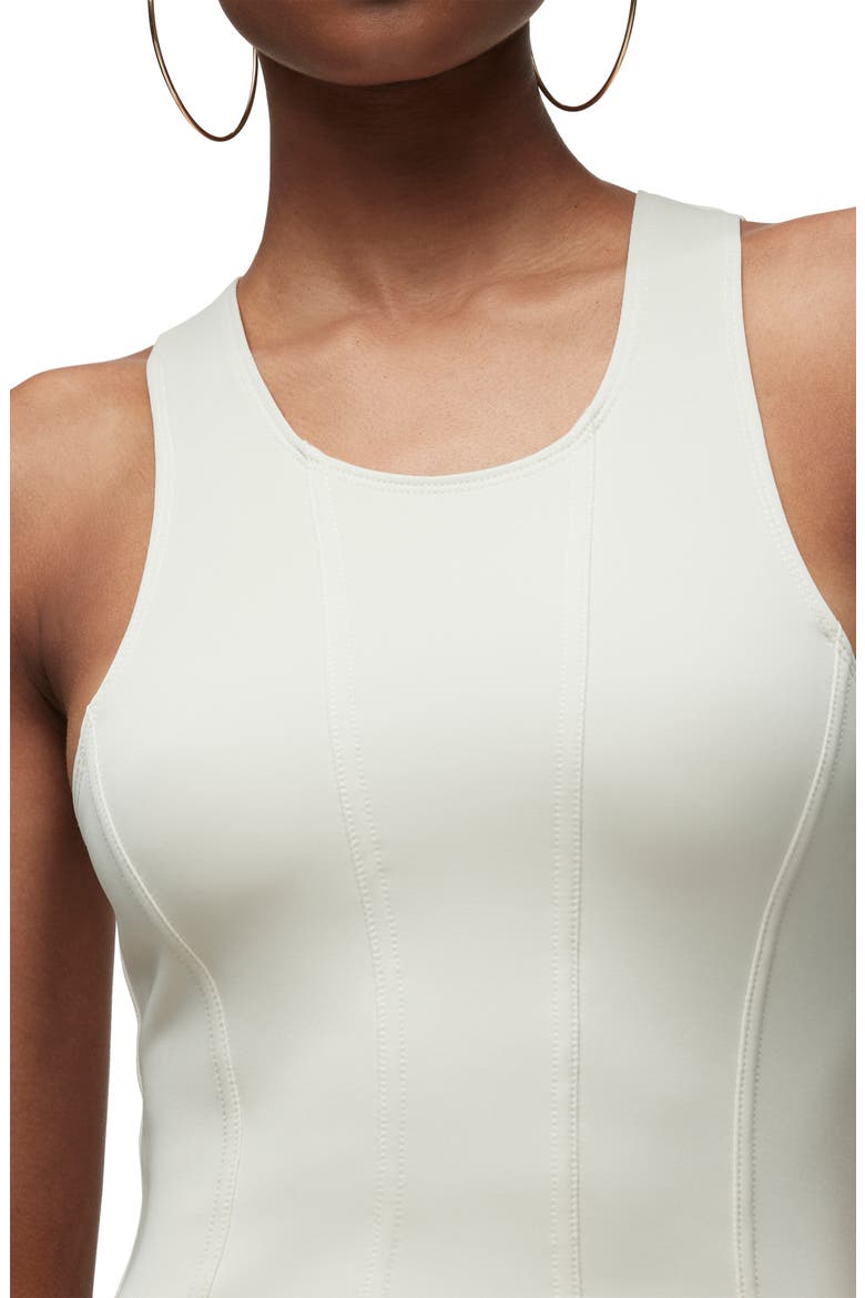 Scoop Neck Bodysuit, Alternate, color, CREME