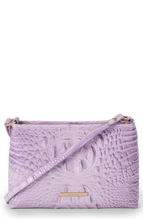 Lorelei Croc Embossed Leather Shoulder Bag