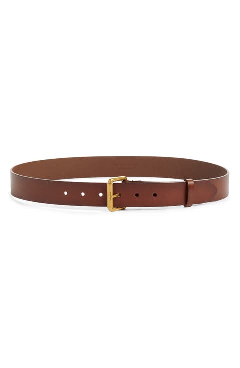 Moto Calfskin Leather Belt