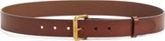 Saint Laurent Moto Calfskin Leather Belt